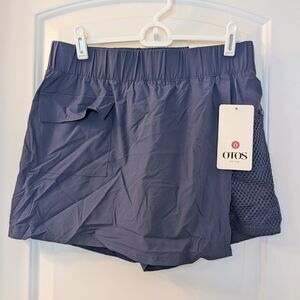 Blue Active Skort Built-in‎ Shorts Pockets  Size L NWT Athleisure tennis workout